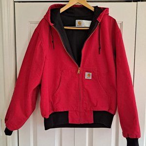 Carhartt Vintage JR100 Men's Red Jacket with hood X-Large